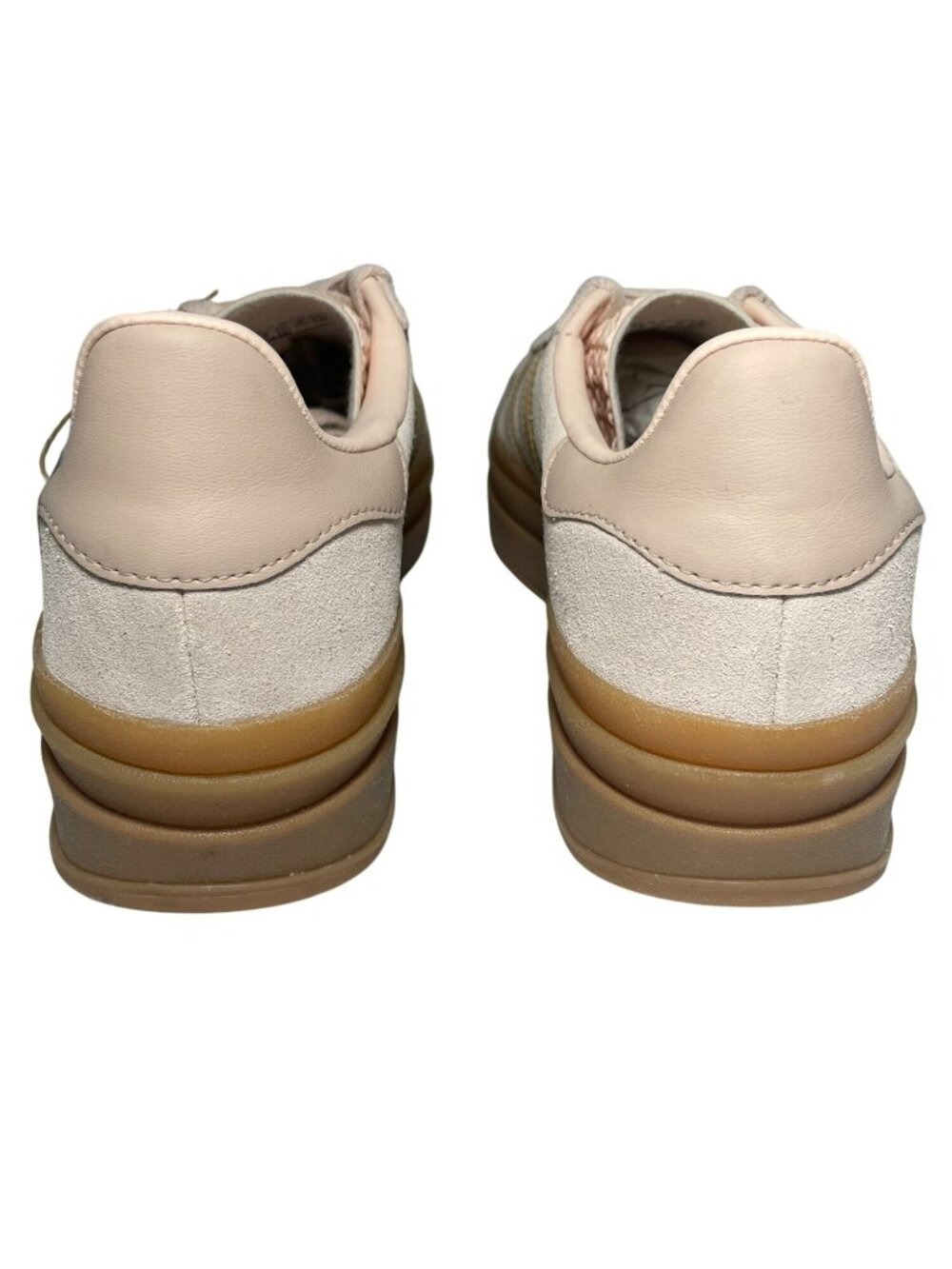 Adidas Gazelle Bold Platform Sneakers Beige Gum Suede Casual Women's Sz 6.5 NWT - Picture 5 of 9